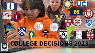 2023 COLLEGE DECISION REACTIONS ivy league top 20 all of em [upl. by Justinn]