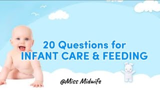 20 Questions for Infant Care and Feeding  Midwifery Reviewer [upl. by Di297]