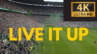 4K Live It Up 🎶 🍀  Celtic Fans Celebrating after beating Rangers  Celtic 2  1 Rangers  11524 [upl. by Atiekram]