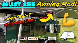 Awning Mod  ARB 23Zero IronMan  BEATS Wind amp Rain [upl. by Painter]