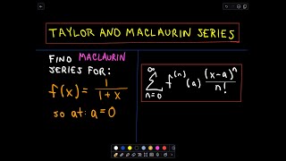 📚 Maclaurin Series for 11  x – StepbyStep Example 📚 [upl. by Apeed]