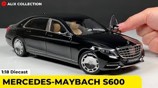 Unboxing of MercedesMaybach S600 118 Diecast Model Car by AUTOart 4K [upl. by Noivert896]