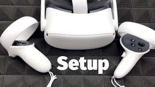 Meta Quest 2 VR Headset Setup Manual Guide [upl. by Airdnassac]