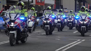 Marathon Rotterdam 2023 Traditionele begeleiding van de laatste loper door politie en ambulance [upl. by Ferdy534]