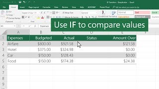 How to use the IF function in Excel [upl. by Yekim495]