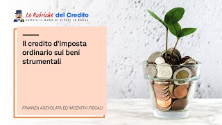 Il credito dimposta ordinario su beni strumentali caratteristiche di base [upl. by Ahsiet]