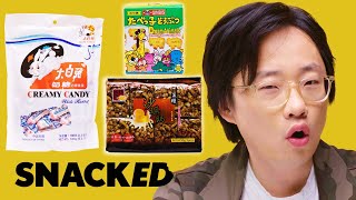 Jimmy O Yang Breaks Down Chinese Snacks  Snacked [upl. by Nimrahc520]