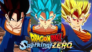 Dragon Ball Sparking Zero  All Vegito Transformations Supers amp Ultimates 4K 60FPS [upl. by Hewitt]