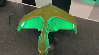 Star Trek Romulan Warbird DDeridexClass model kit built and lit [upl. by Suitangi930]