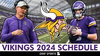 Minnesota Vikings 2024 NFL Schedule Opponents And Instant Analysis [upl. by Nylave]