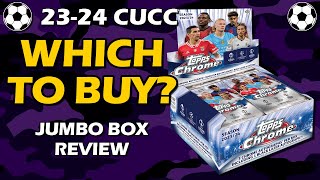 202324 Topps Chrome UEFA Jumbo Box Soccer Review [upl. by Anialem]