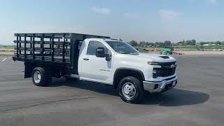 2024 Silverado 3500 HD with Rugby 12’ Stake Bed [upl. by Eluk]