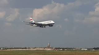 British Airways Airbus A380 at DFW Airport Jun 2nd 2023 GXLEK [upl. by Aihsilat]