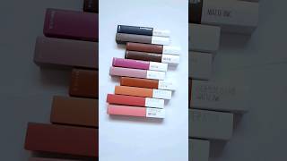 Maybelline superstay matte ink swatches [upl. by Noach]