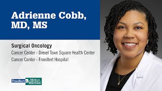 Dr Adrienne Cobb surgical oncologist [upl. by Cogan837]