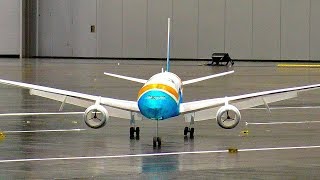 HUGE  STUNNING  RC LIGHTWEIGHT BOEING777 SCALE 300 GRAM AIRLINER INDOOR FLIGHT DEMONSTRATION [upl. by Oric]