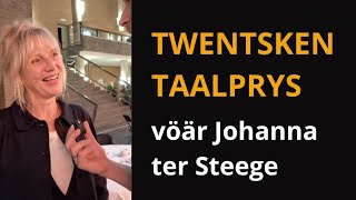 Johanna ter Steege wint Twentse Taalprijs 2024 [upl. by Zerep]