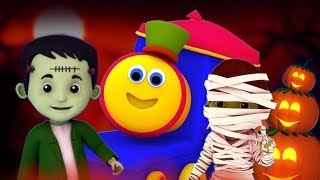 Halloween Finger Family  Halloween Music for Kids amp Bob the Train Songs [upl. by Netsuj864]