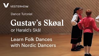 FamilieTid Learn Folk Dances with Nordic Dancers  Gustavs Skøal Haralds Skål [upl. by Manus]