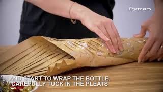 How to Gift Wrap a Bottle Like a Pro [upl. by Christye]