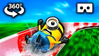 Minions Waterslide 360° VR [upl. by Narok986]