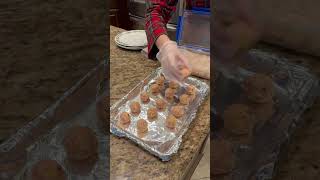 Red Lobster Sausage Balls RECIPE on dinnerin321com recipe easyrecipe thanksgiving christmas [upl. by Leahcin]