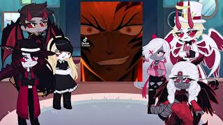 Hazbin Hotel Angels react to natsu dragneel  Lucifer  Charlie  Gacha life 2  Fairy tail [upl. by Einahpetse]