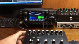 8 band Equalizer EQ V4 UR6QW designed Demonstrations with Icom IC7300 [upl. by Leonora858]