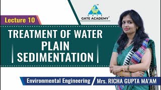 Treatment of Water Plain  Sedimentation  Lecture 10  Environmental Engineering [upl. by Epoillac478]