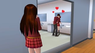 LOCKED AT SCHOOL WITH MY BF AND MY CLASSMATE  SAKURA SCHOOL SIMULATOR [upl. by Ssej]