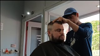 Barbers haircut high fade 05 fade to 1 [upl. by Yolanthe]