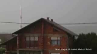 20140803 Bihać Unwetter Bosnien [upl. by Llennhoj]