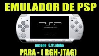 Como instalar Emulador de PSP •  ppsspp091alpha  • Para Xbox RGH [upl. by Eirrab]