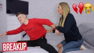 BREAK UP PRANK ON MY GIRLFRIEND GONE WRONG [upl. by Cohlette]