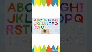 Alphabet ABC song ABCD A to Z Kids rhymes collection for writing along dotted lines for toddler [upl. by Zelig]