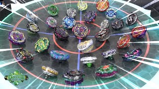 ALL DEFENSE TYPE BEYBLADES Season 17 Epic Battle in ANIME STADIUM  Beyblade Burst [upl. by Ffilc]