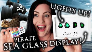 Light Up Pirate Sea Glass Display ILLUMINATED Remote controlled no wiring  easy DIY tutorial [upl. by Nerrawed735]