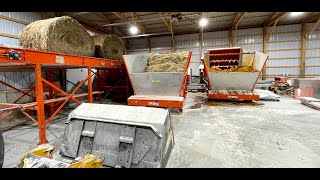 Robotic Automatic Cattle Feeding System in Beef Barn by Hanson silo and Valmetal [upl. by Mignon666]