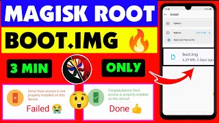 How To Root Any Android Bootimg Without computer 😲 Android 13 12 11 10 9 8 Root 2024 🔥 Magisk Root [upl. by Johannah]