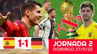 🏆 Resumen ➤ Mundial QATAR 2022 🔥 ESPAÑA vs ALEMANIA 11 ➤ FIFA World Cup 🌟 Fecha 2 Domingo ⚽️ [upl. by Gschu807]