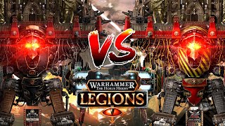 Imperator Titan Duel Dies Irae Vs Magnificum Incendius Reupload  The Horus Heresy Legions [upl. by Derk]