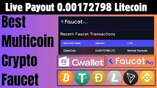 Claim free crypto  Free Crypto Faucet 2024  Best earning site crypto bitcoins bitcoinfaucet [upl. by Nirehtak157]