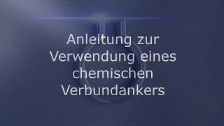 Dübel Verbundanker Patrone Glasrohr amp Edelstahl Ankerstange V4A Schwerlast [upl. by Adnauqaj599]