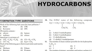 HYDROCARBONS NCERT XTRACT  NEET 2024  Ncert line by line  200 questions in 50 mins only 🔥 [upl. by Olonam]