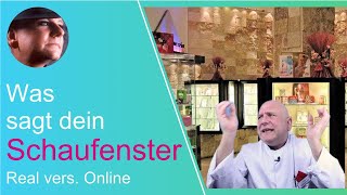 Schaufenster gestalten Spricht es über Dienstleistung  schaufenster neukunden homepage [upl. by Llevart]