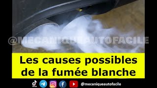 LES CAUSES POSSIBLES DE LA FUMEE BLANCHE  auto automobile voiture moteur [upl. by Ettenaj191]