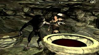 Werewolf transformation  Skyrim [upl. by Rehpotsrhc]