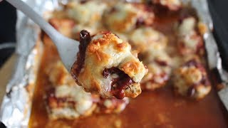 Easy amp Healthy Baked Chicken Parmesan [upl. by Esilahs]