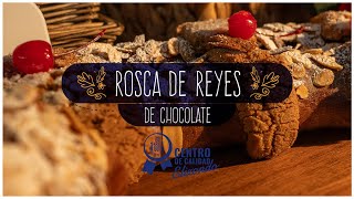 Receta Rosca de Reyes de Chocolate con harina Hoja de Plata [upl. by Lleval47]