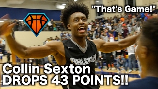 Collin Sextons MOST CLUTCH High School Performance  43 Points amp CRAZY Buzzer Beater in Playoffs [upl. by Ylrad280]